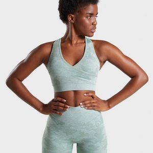 Gymshark Camo Sports Bra (Green)